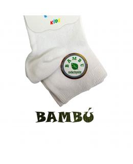 BAMBU DİKİŞSİZ ÇOCUK PATİK ÇORAP 12 ÇİFT BEYAZ KUTULU